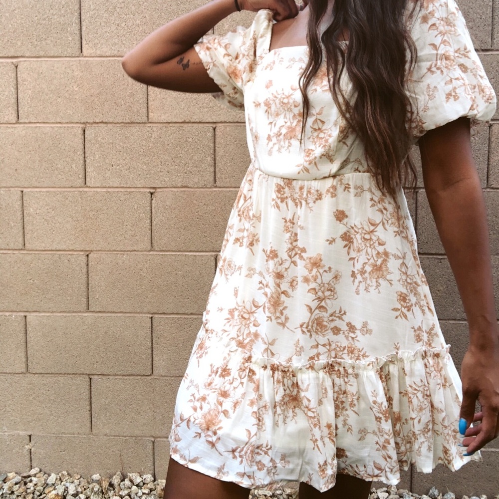 Floral mini dress